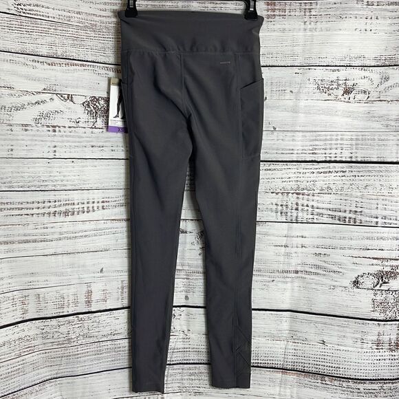 Mondetta Leggings Womens Sz XS performance Gray active luxury stretch pocket New - Picture 7 of 13